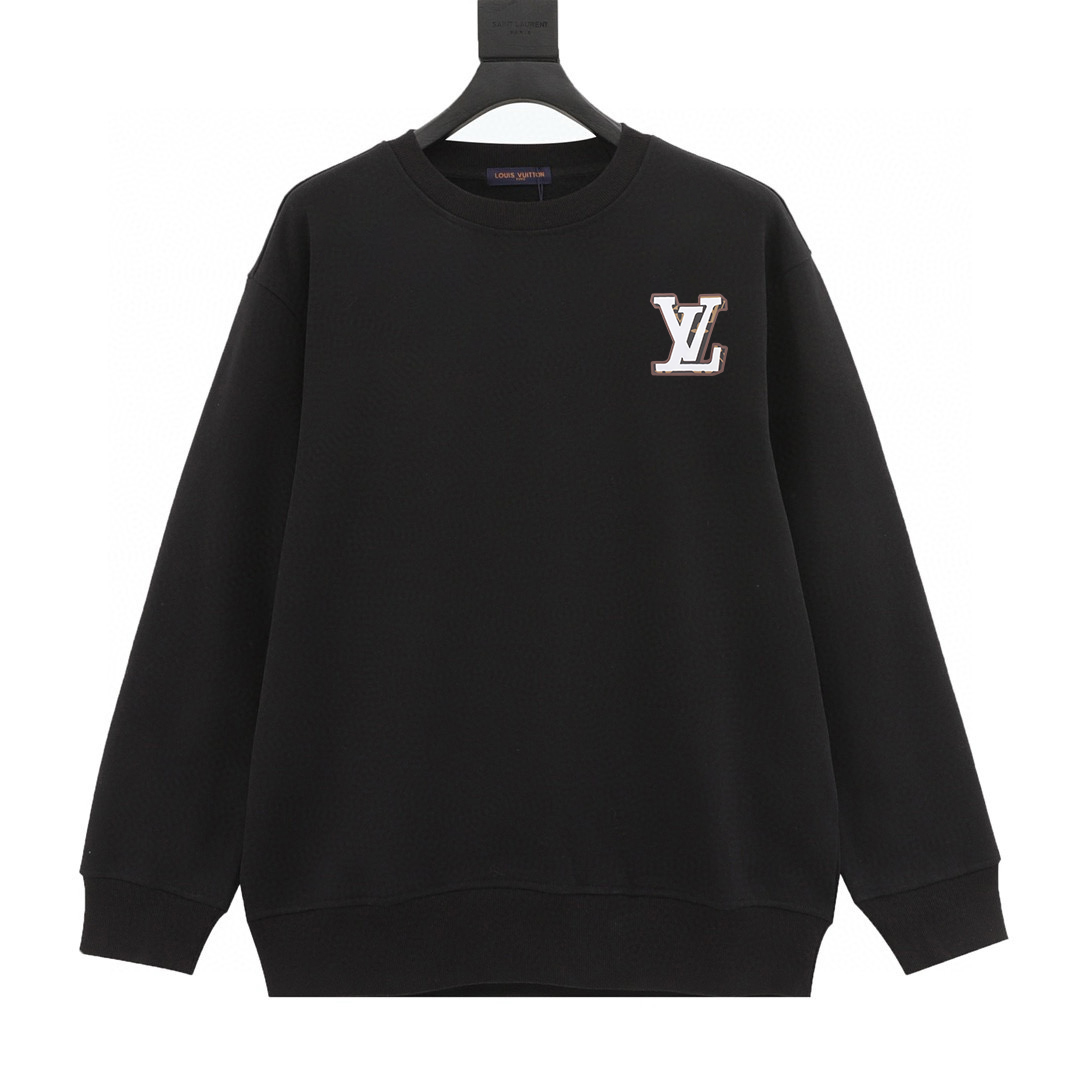 What’s best
 Louis Vuitton Clothing Sweatshirts Black Printing Cotton Knitting