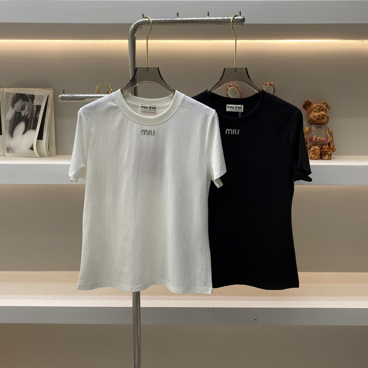 MiuMiu Vêtements T-Shirt Coton mercerisé Série printemps