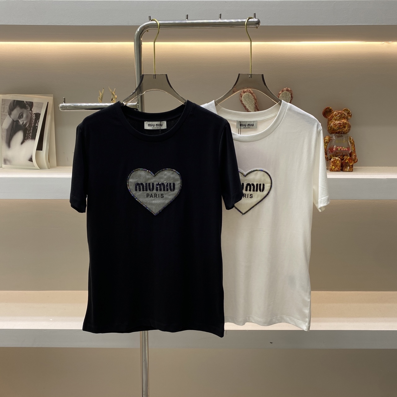 MiuMiu Bien
 Vêtements T-Shirt Coton mercerisé Série printemps
