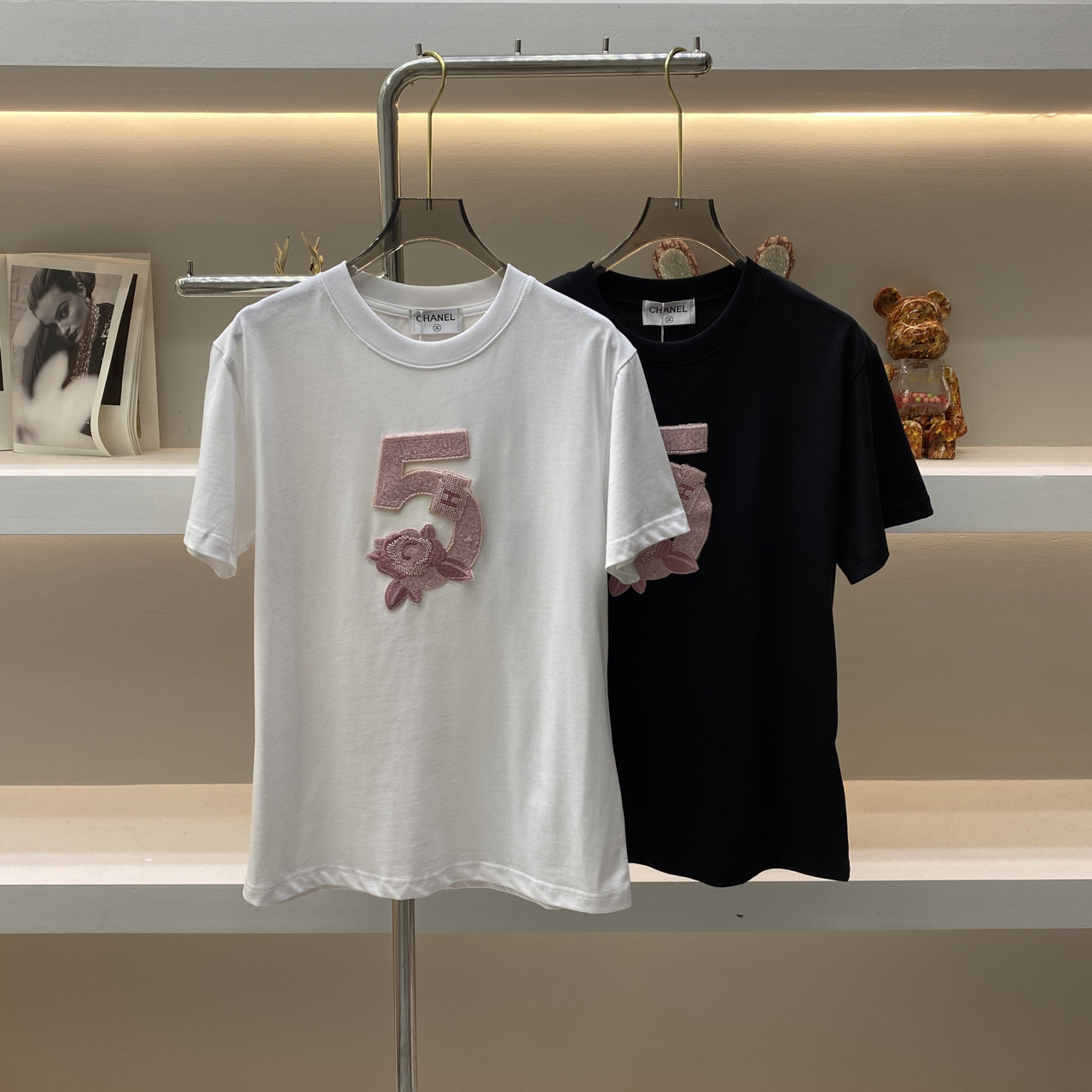 Chanel Wholesale
 Clothing T-Shirt Cotton Spring/Summer Collection