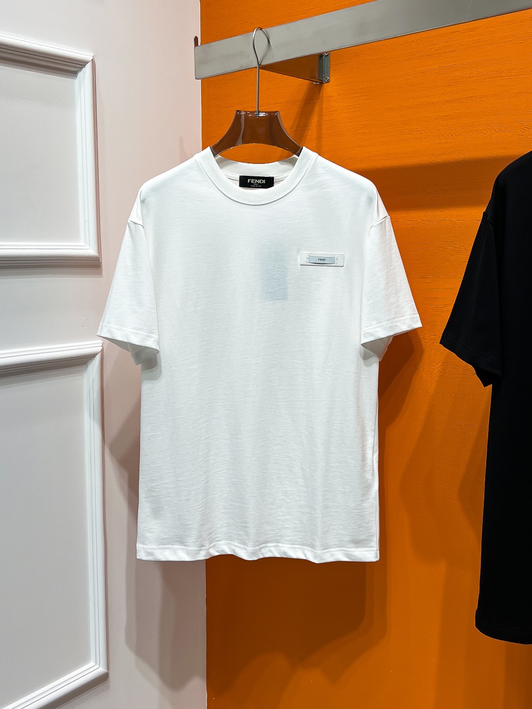 FENDI#24春夏顶级专柜同步短袖T恤3标齐全采用客供进口100%-32支双股新疆棉面料制成专柜原版面