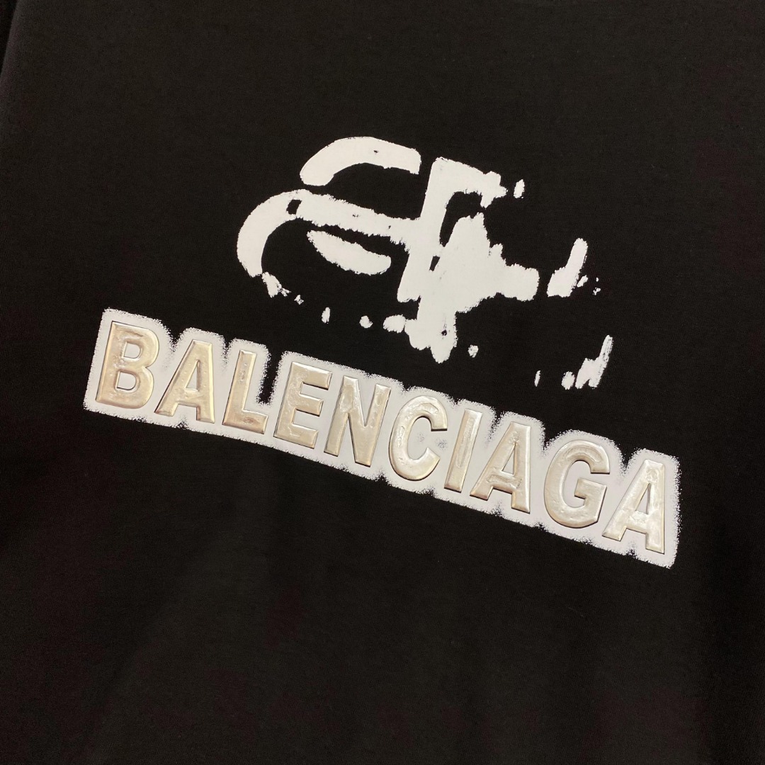 BA#24春夏顶级专柜同步短袖T恤3标齐全采用客供进口100%-32支双股新疆棉面料制成专柜原版面料品牌