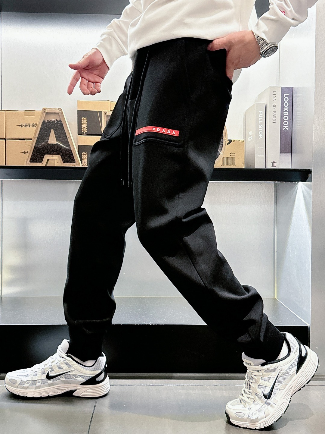 Prada Inspired Fleece Lined Winter Sweatpants | Street Style, Warm & Comfortable