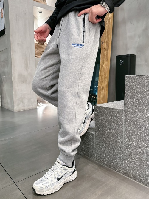 Burberry Men's Fleece Lined Jogger Pants - Slim Fit, Comfortable & Stylish 1 Burberry Men's Fleece Lined Jogger Pants - Slim Fit, Comfortable & Stylish