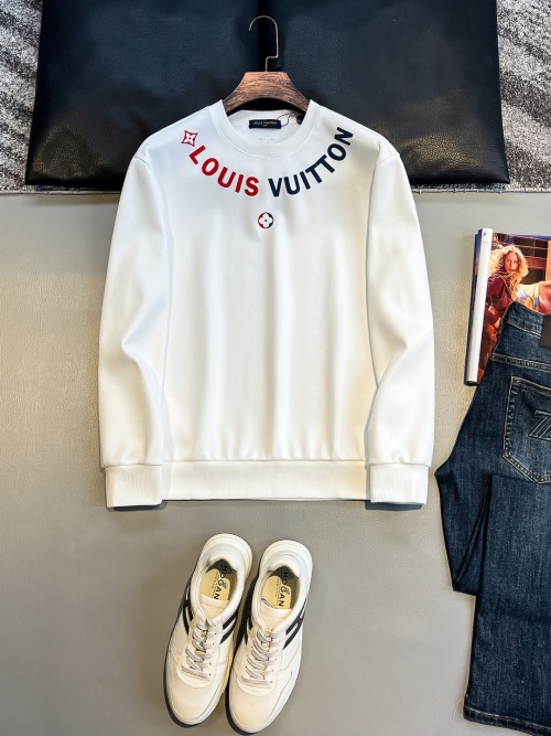 Louis Vuitton 24FW Fleece Crewneck Sweatshirt - Unisex Fashion Pullover 14 Louis Vuitton 24FW Fleece Crewneck Sweatshirt - Unisex Fashion Pullover