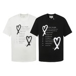 Maison Margiela Clothing T-Shirt from China 2023
 Black White Printing Cotton Fashion Short Sleeve