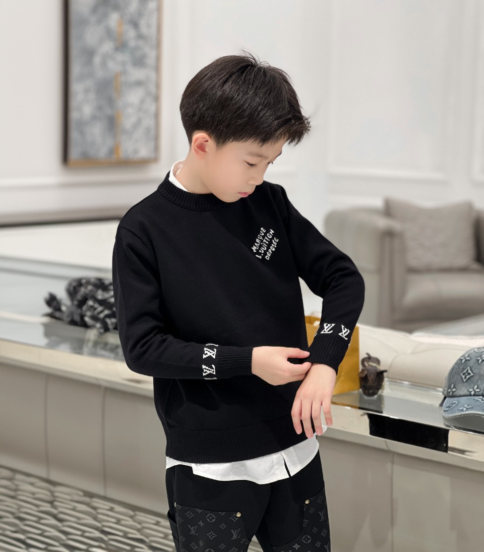 LV New Letter and Flower Sweater, High-Quality Comfortable Fashion in Various Sizes - 图片 4