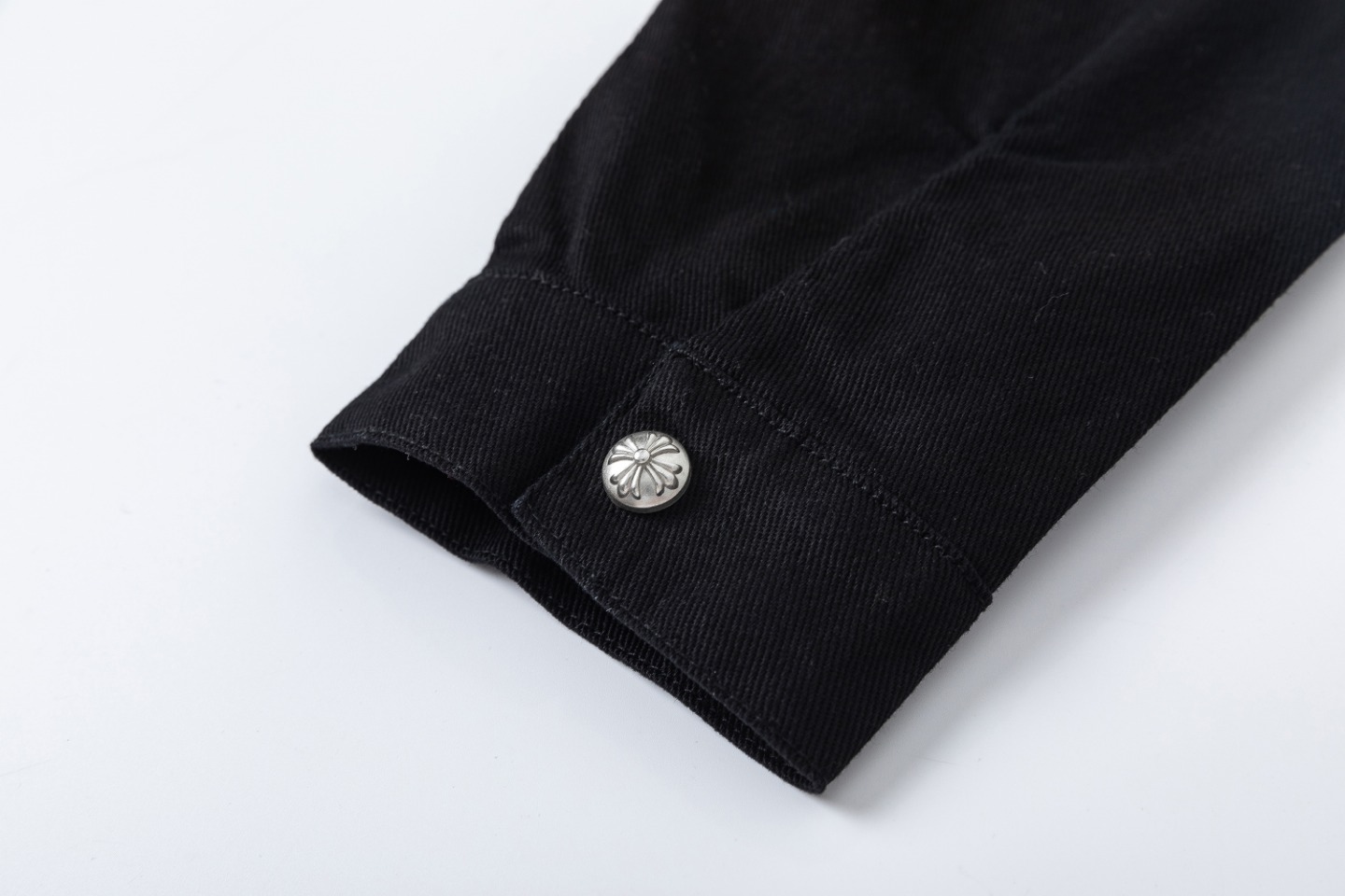 Blue and White Crocson: Premium Embroidered Cotton Cowboy Jacket for Fall/Winter - 图片 8