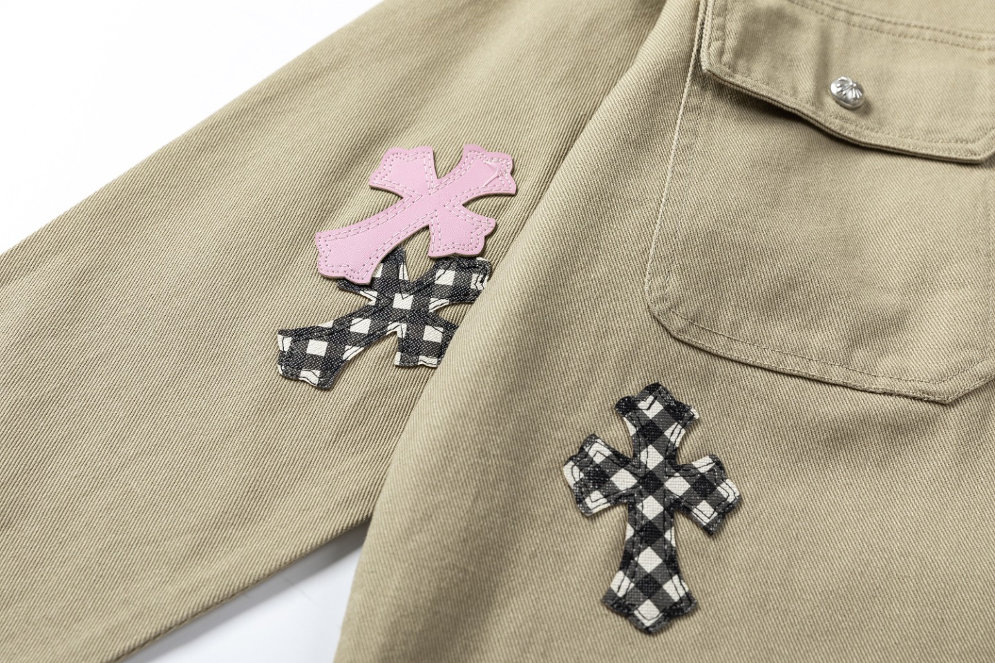 Crocson Cowboy Suit: Premium Cotton, Chinese Silver Buttons, Unique Detailing. - 图片 5
