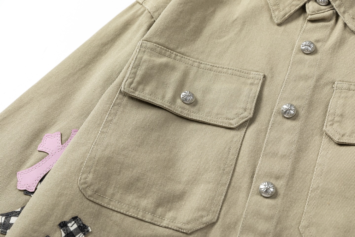 Crocson Cowboy Suit: Premium Cotton, Chinese Silver Buttons, Unique Detailing. - 图片 4