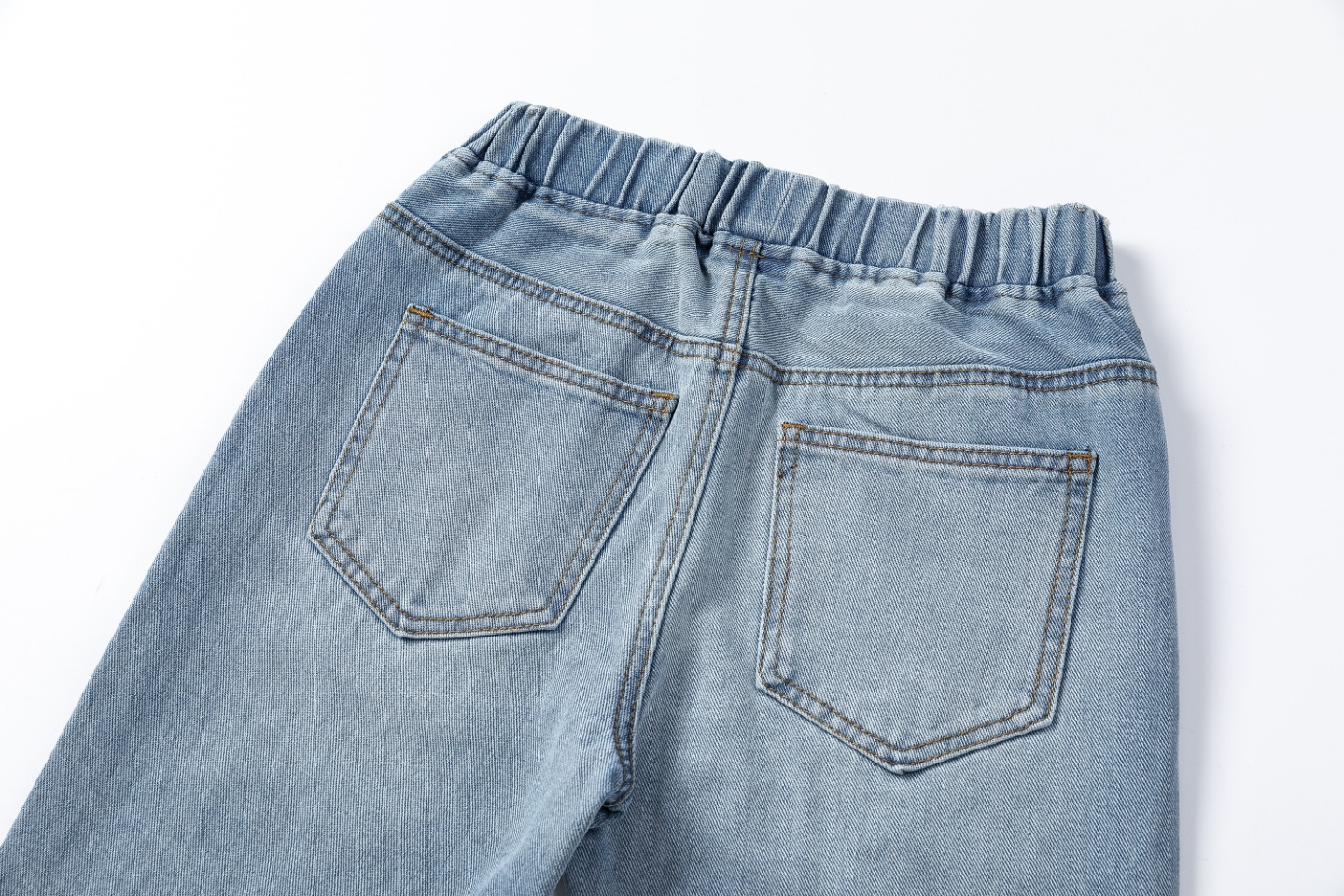 Stylish Classic Corset Jeans in Marble-Lined Roads, Quality Cotton Cowboy Fabric. - 图片 5