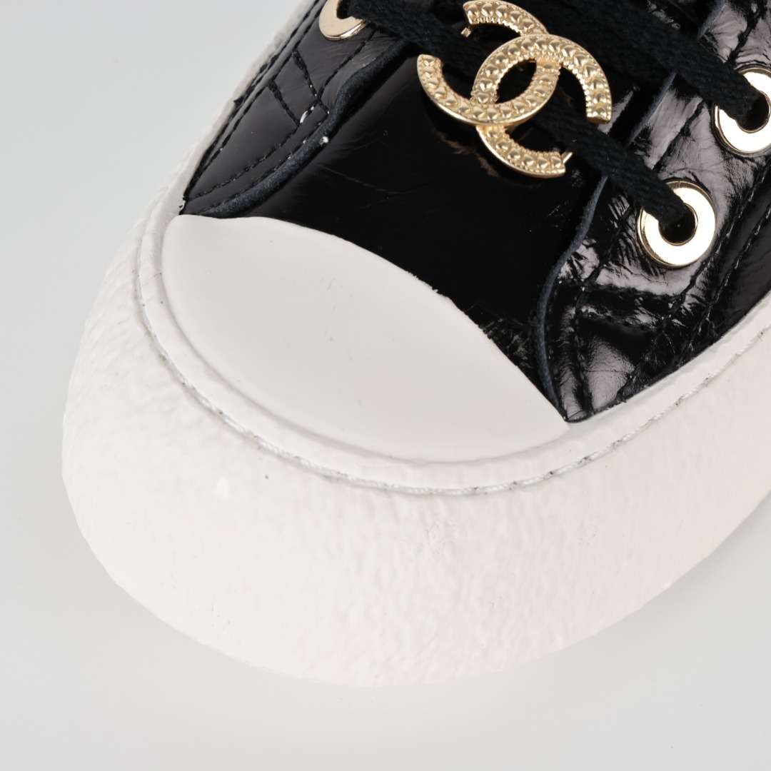C8广东原装5色版本Chanel香奈儿24s厚底松糕圆头大头鞋春季首秀款近期发售中售价121w+低帮三个