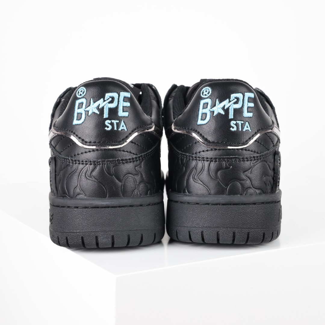 C3莞产纯原版本Bapesta采用固色漆皮面组合牛培皮鞋面材质定制外包加固盒硬盒原版抽屉盒迷彩定制猿人鞋