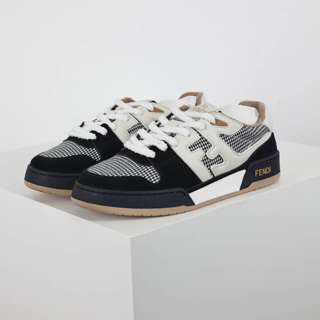D4 Guangdong original quality 15 color version FENDI Match sneaters low-top sneakers
