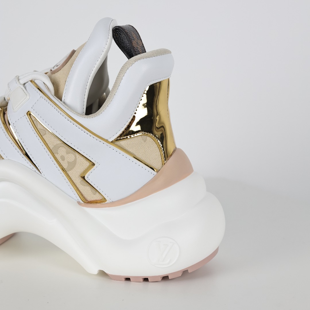 A5 高奢品牌-路易威登Louis Vuitton Archlight Sneakers LV真皮拼色减震网面运动弓型舞蹈复古老爹运动鞋