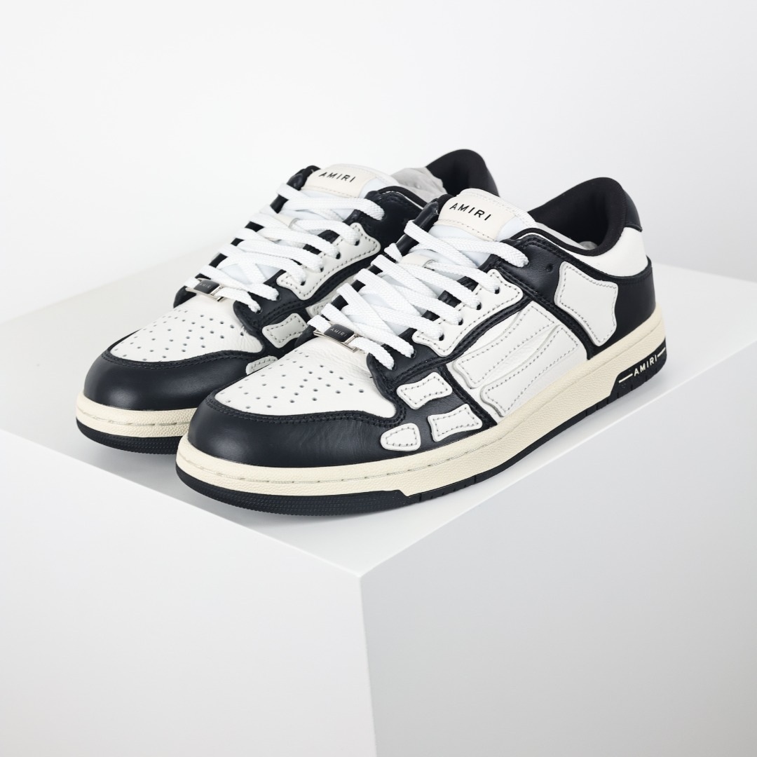 AMIRI Skel Top Low Sneakers 洛杉矶街头之王 高奢·埃米尔 骨骼板鞋 白骨头