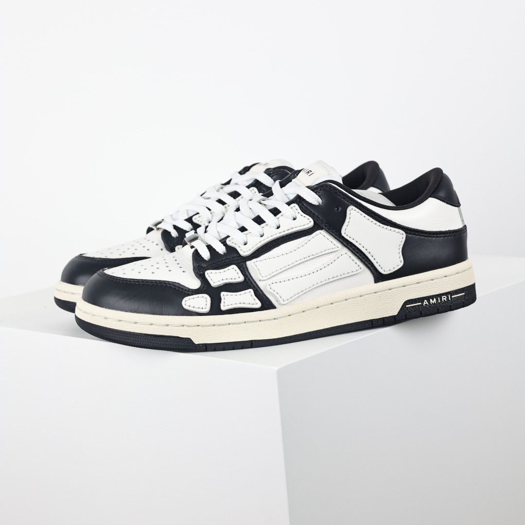 AMIRI Skel Top Low Sneakers 洛杉矶街头之王 高奢·埃米尔 骨骼板鞋 白骨头