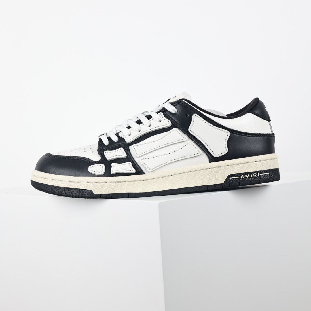 AMIRI Skel Top Low Sneakers 洛杉矶街头之王 高奢·埃米尔 骨骼板鞋 白骨头