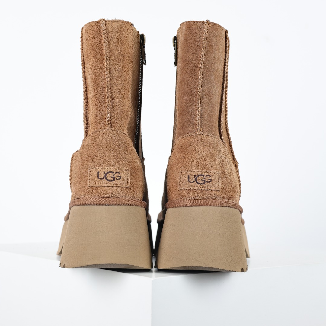 X1 全网热卖款最齐 UGG 100个配色 市面顶级版本 UGG 鱼人厚底铅笔靴 5cm厚底