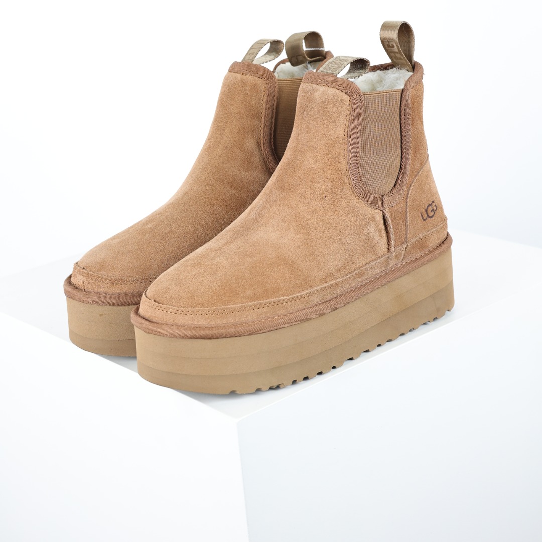 X1 全网热卖款最齐 UGG 100个配色 市面顶级版本 UGG 双拉切尔西 5cm厚底