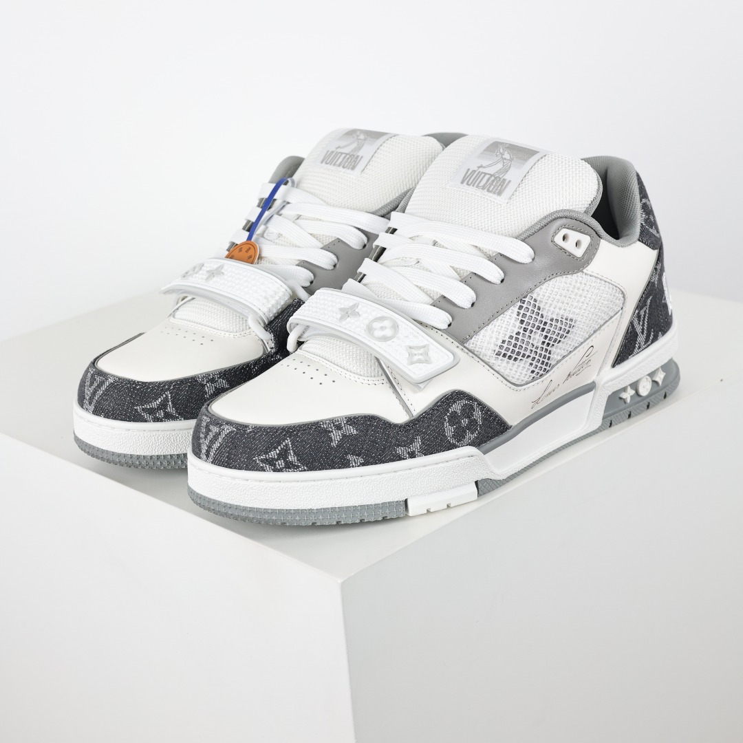 LoLouis Vuitton Trainer Sneaker Low 运动系列低帮复古百搭休闲运动文化篮球板鞋