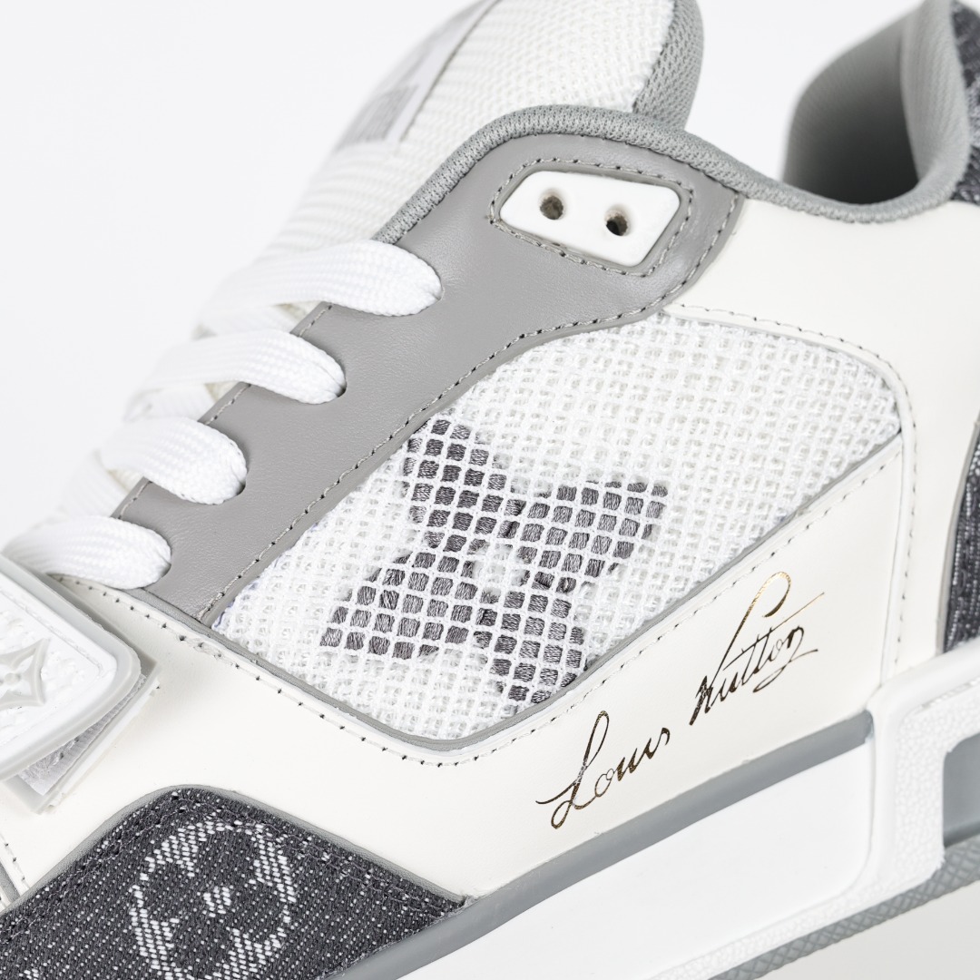 LoLouis Vuitton Trainer Sneaker Low 运动系列低帮复古百搭休闲运动文化篮球板鞋