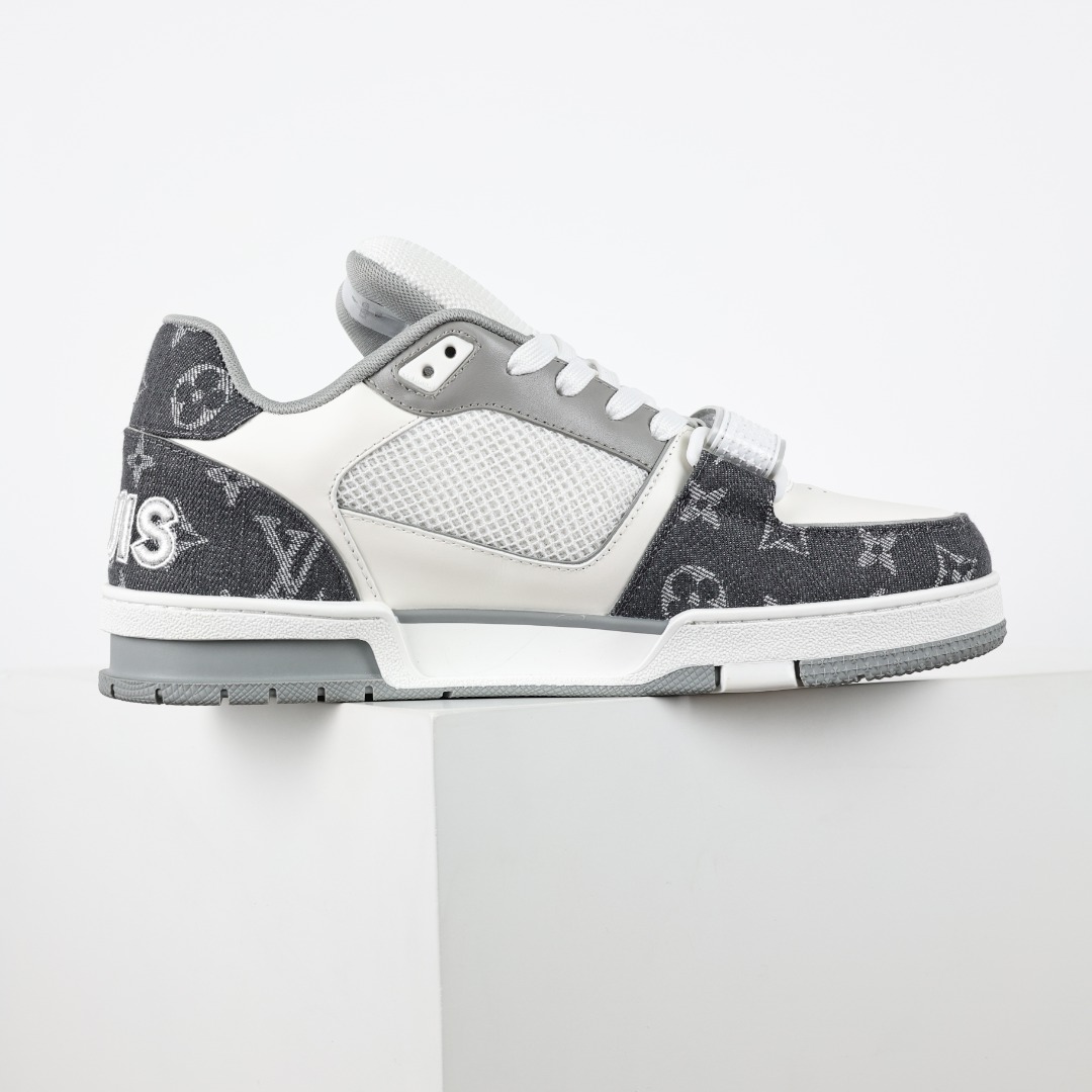 LoLouis Vuitton Trainer Sneaker Low 运动系列低帮复古百搭休闲运动文化篮球板鞋