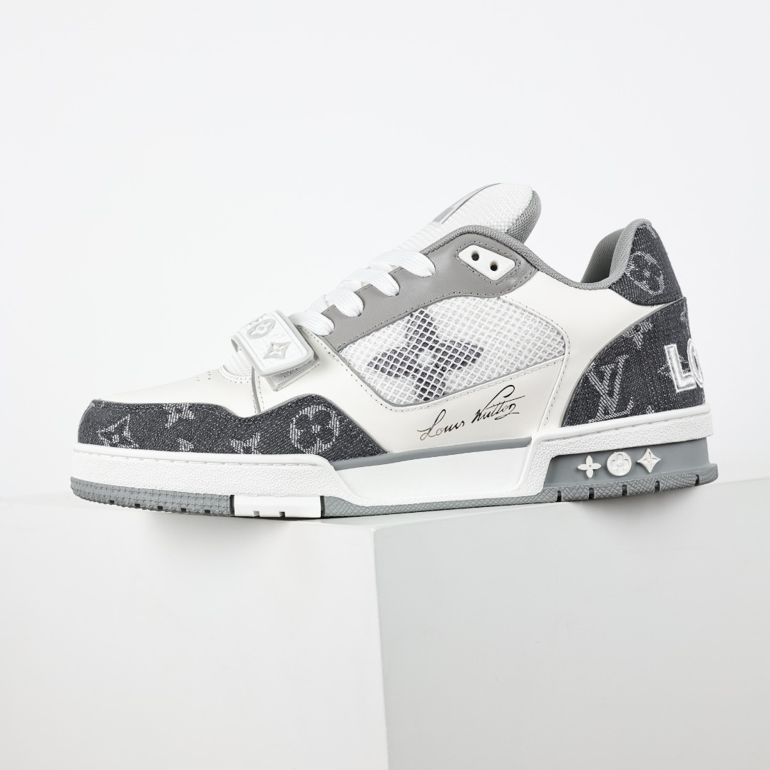 LoLouis Vuitton Trainer Sneaker Low 运动系列低帮复古百搭休闲运动文化篮球板鞋
