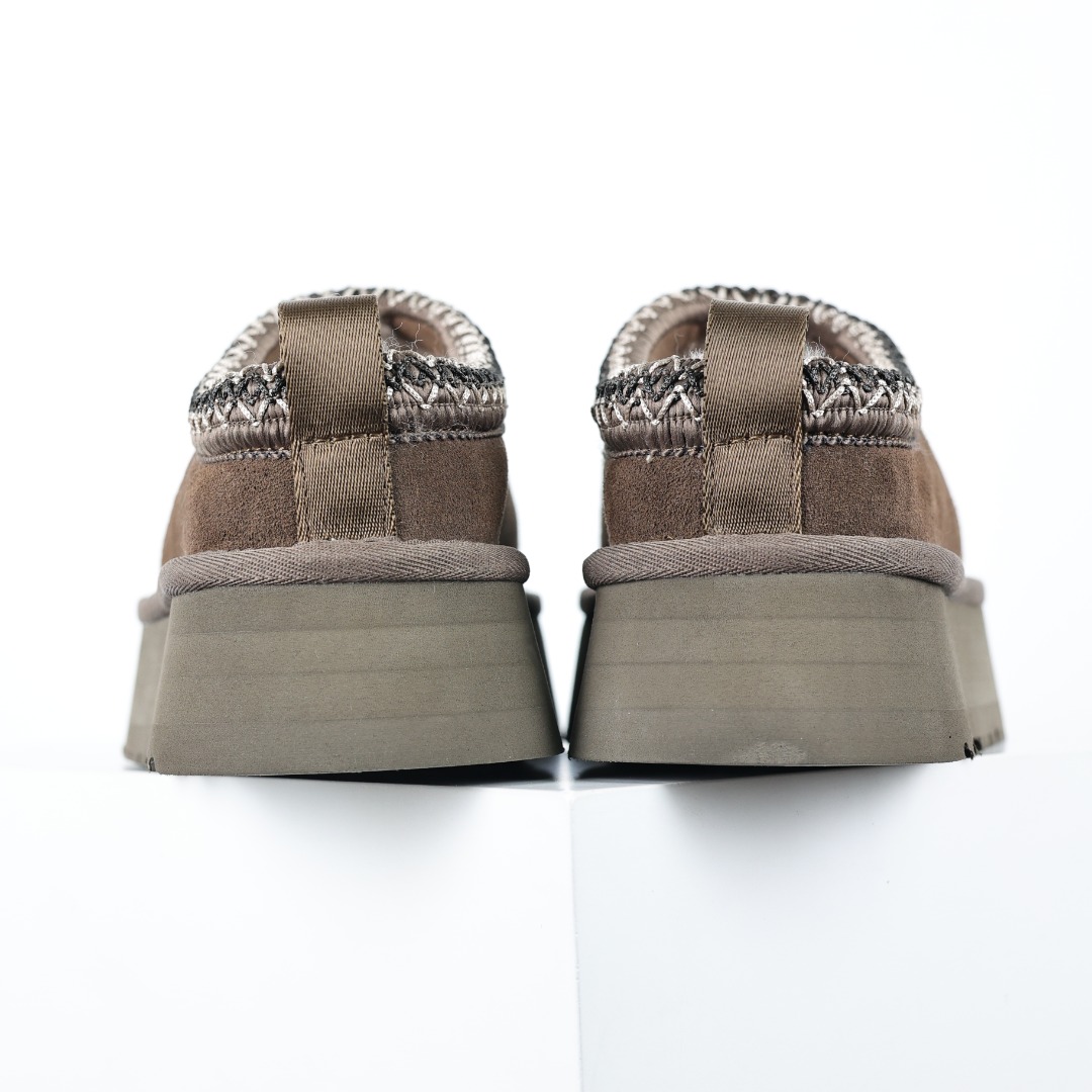 X1 全网最齐 ugg 100”0个配色 市面顶级版本 UGG 塔茨半拖 名族风3cm厚底 雪地靴女款