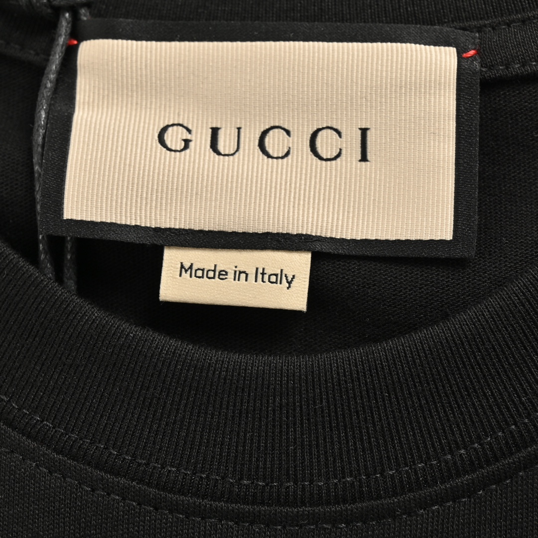 130 Gucci/古驰 24FW 经典印花短袖 采用32支双纱