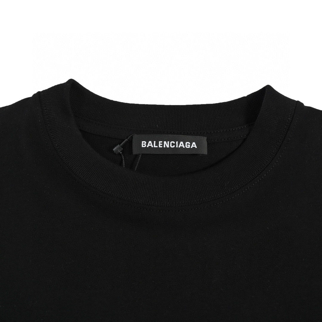 Balenciaga/巴黎世家 后背烫钻互扣短袖