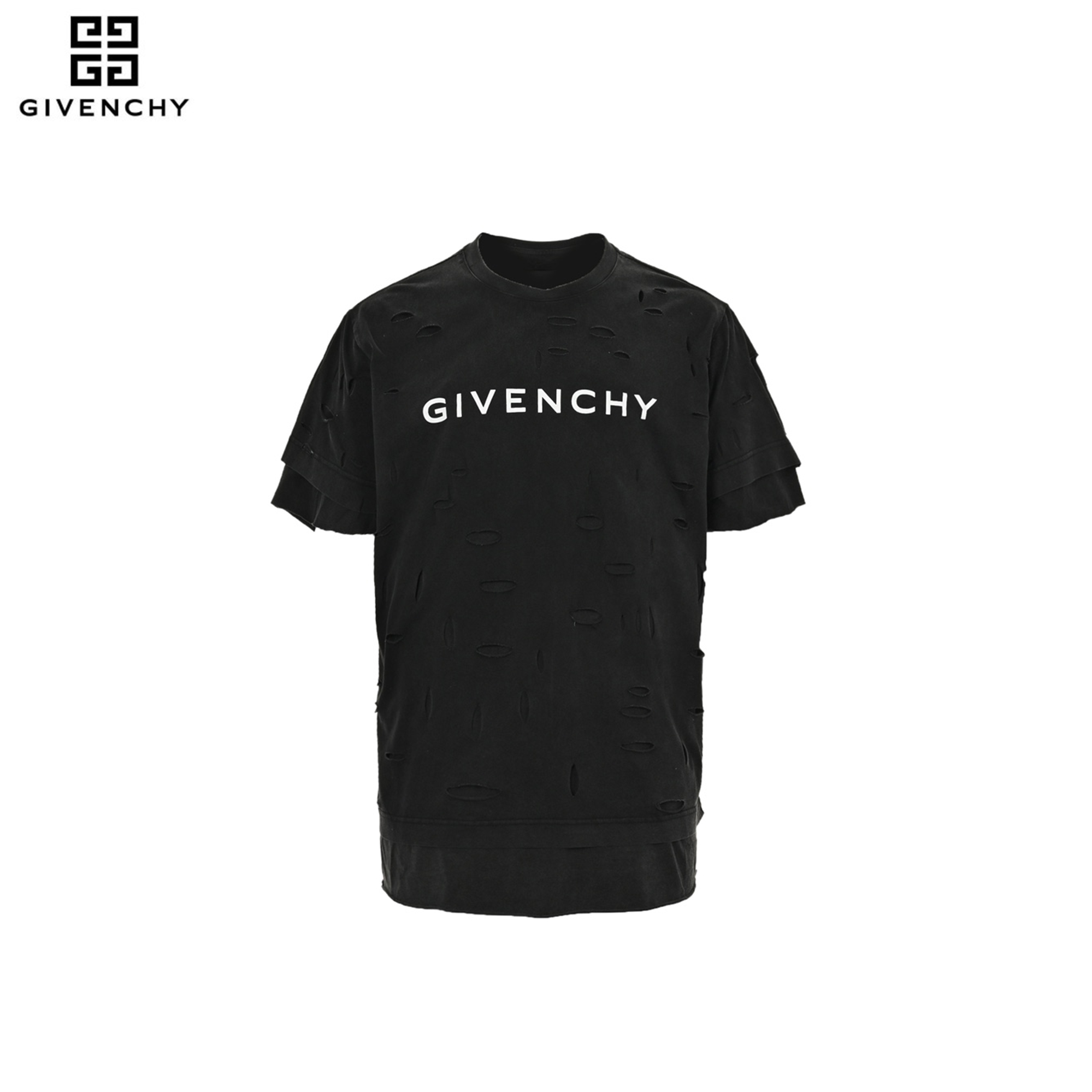 Givenchy/纪梵希 双层破洞短袖