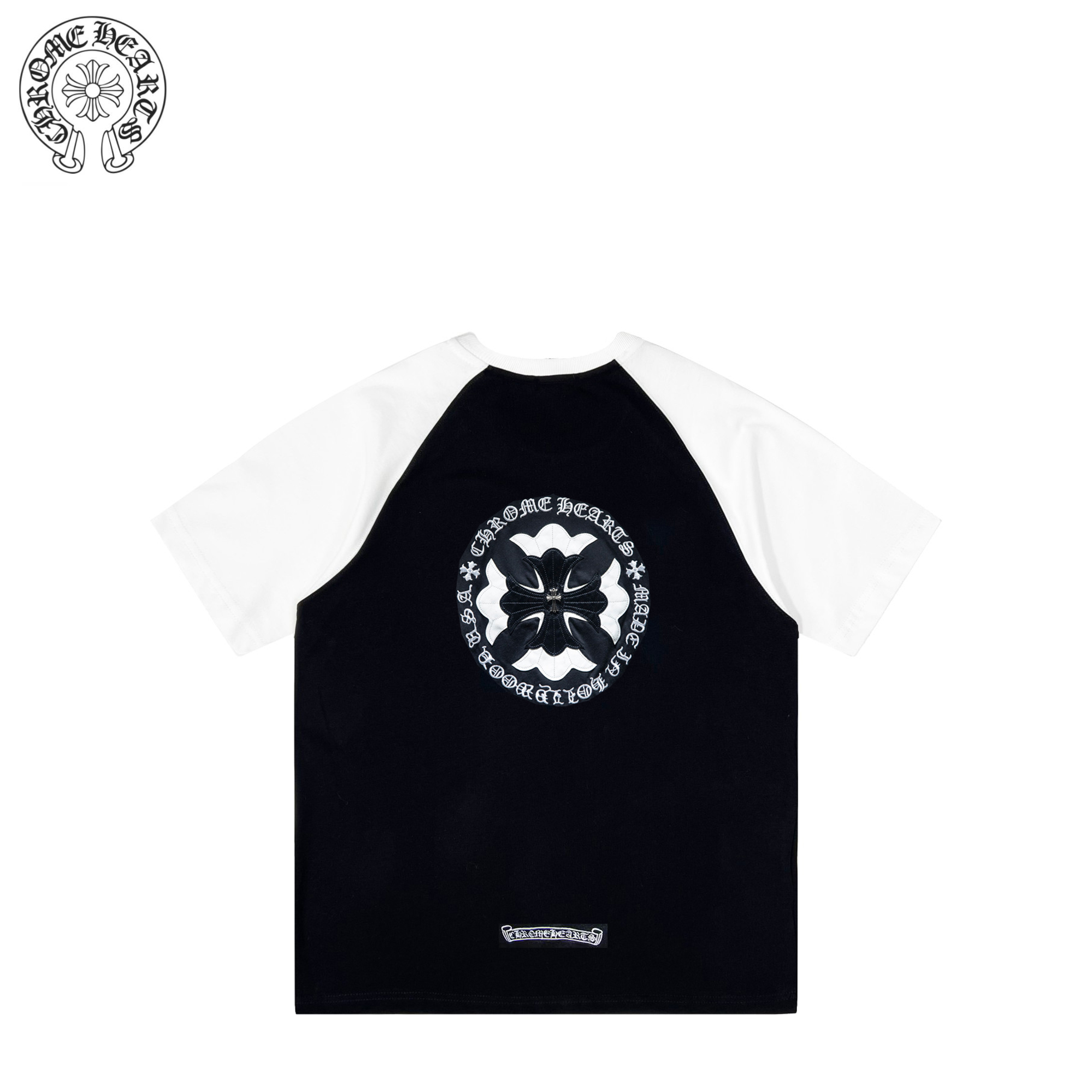 Chrome Hearts/克罗心拼接贴布绣花短袖