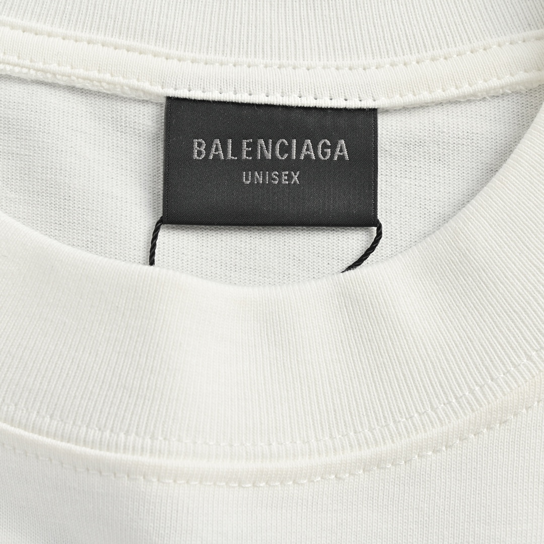 Balenciaga/巴黎世家 24FW购物袋印花短袖