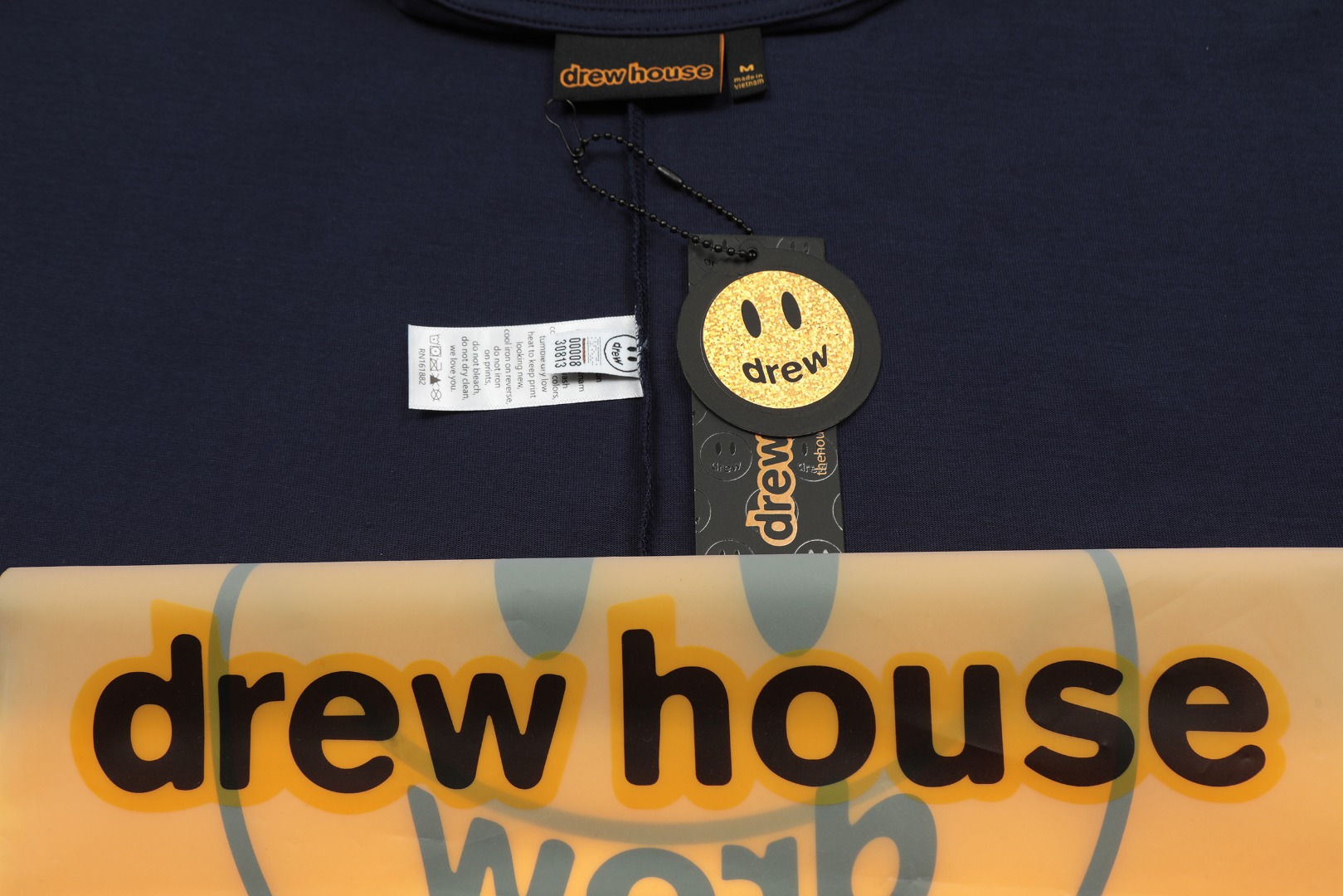 Drew house/笑脸 24ss经典字母LOGO短袖