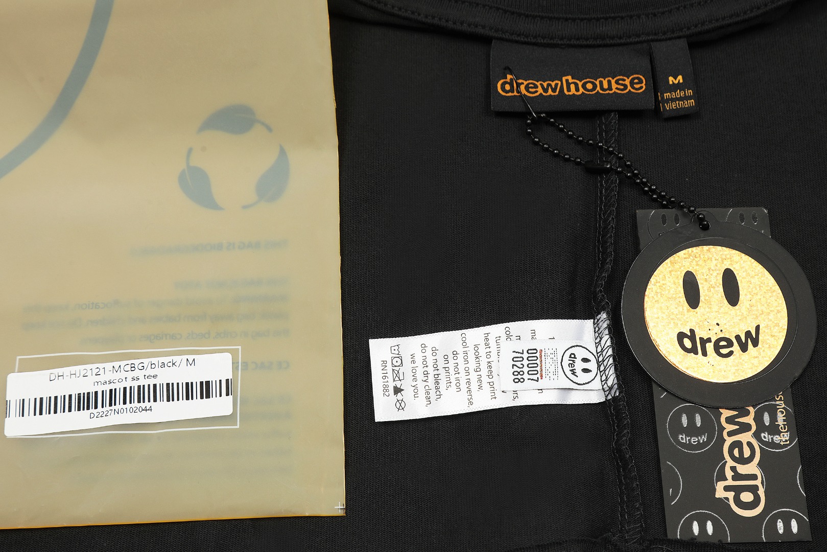 Drew house/笑脸 24ss 经典笑脸短袖