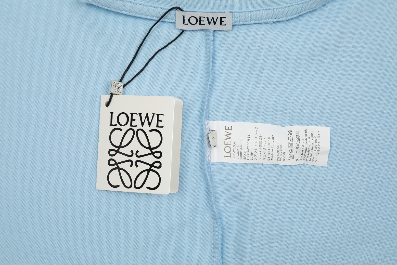 Loewe/罗意威24SS经典拼色刺绣T恤短袖