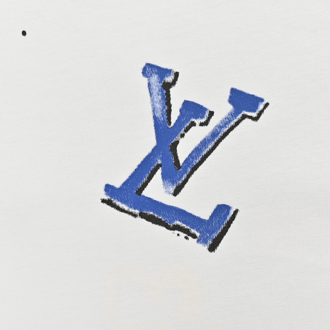 LOUIS VUITTON/路易威登 2涂鸦字母LOGO短袖