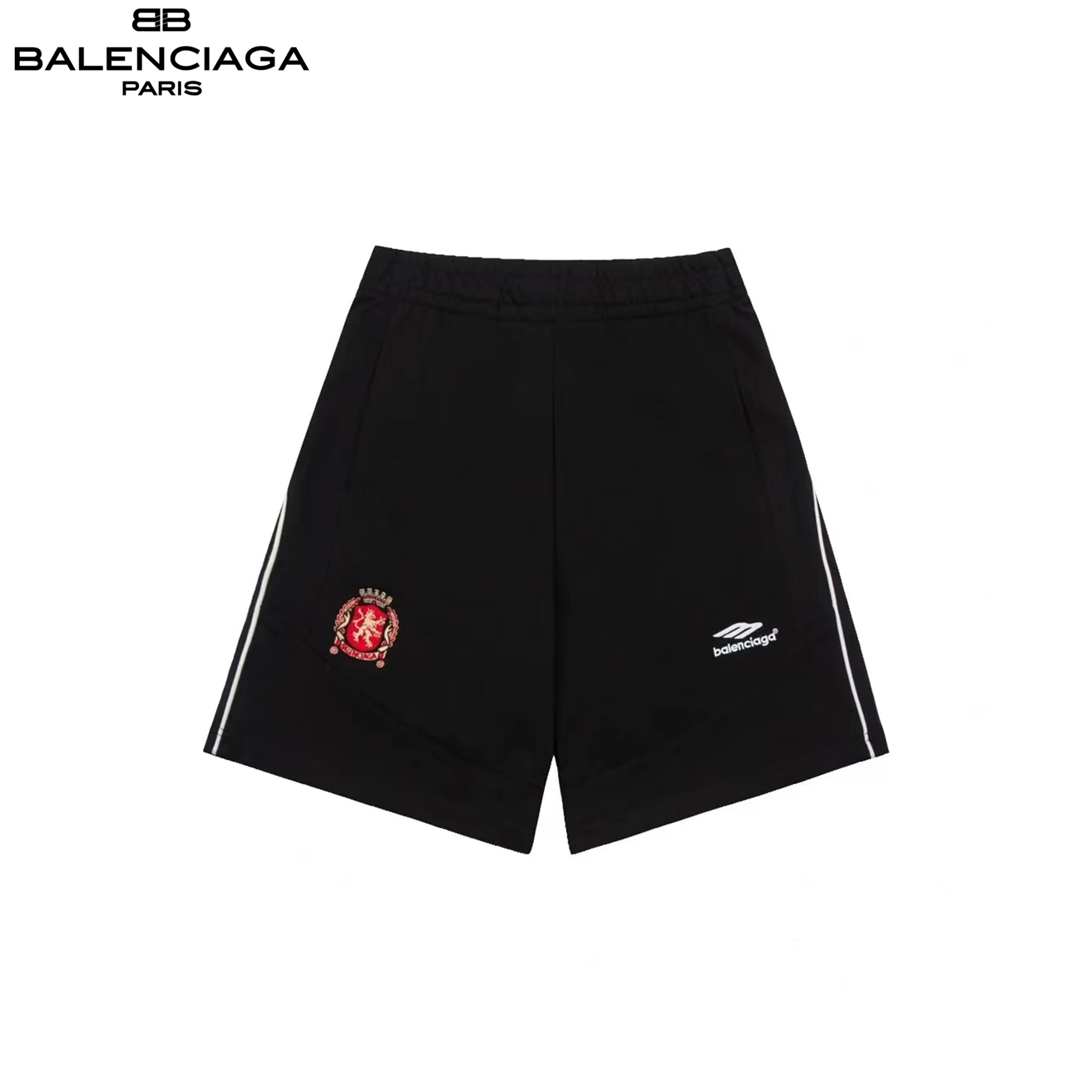 180 Balenciaga/巴黎世家 曼联徽标刺绣短裤