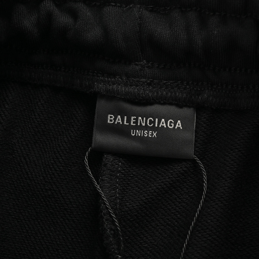 Balenciaga/巴黎世家贴布字母刺绣短裤