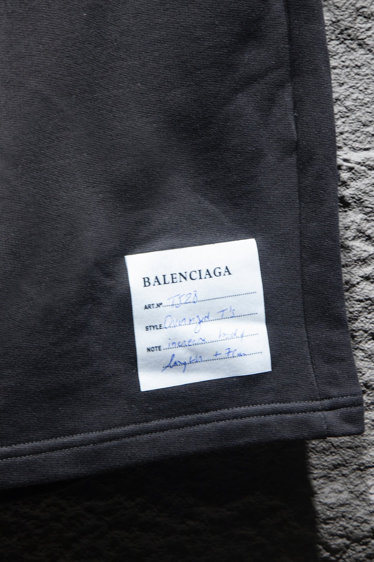 Balenciaga/巴黎世家贴布字母刺绣短裤