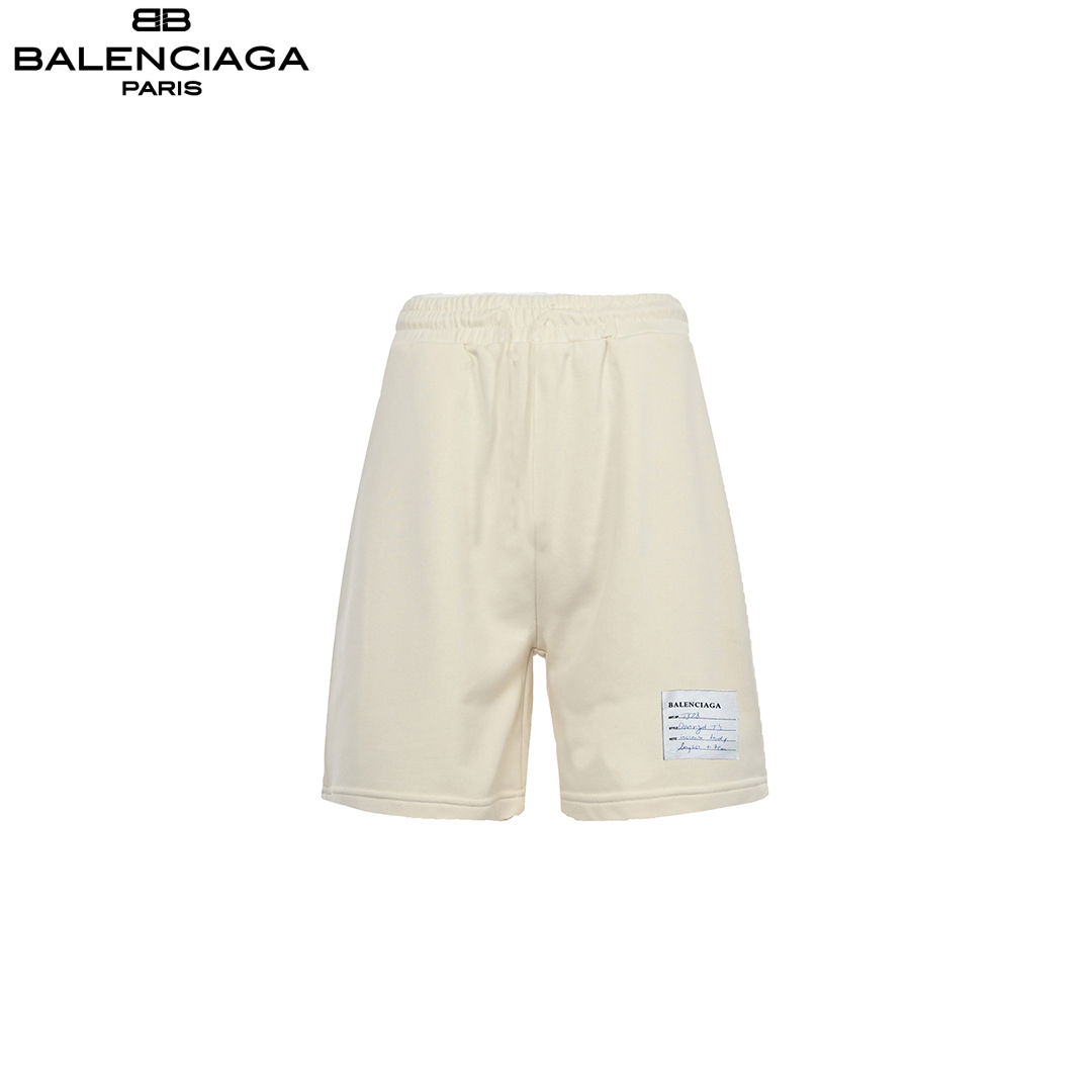 Balenciaga/巴黎世家贴布字母刺绣短裤