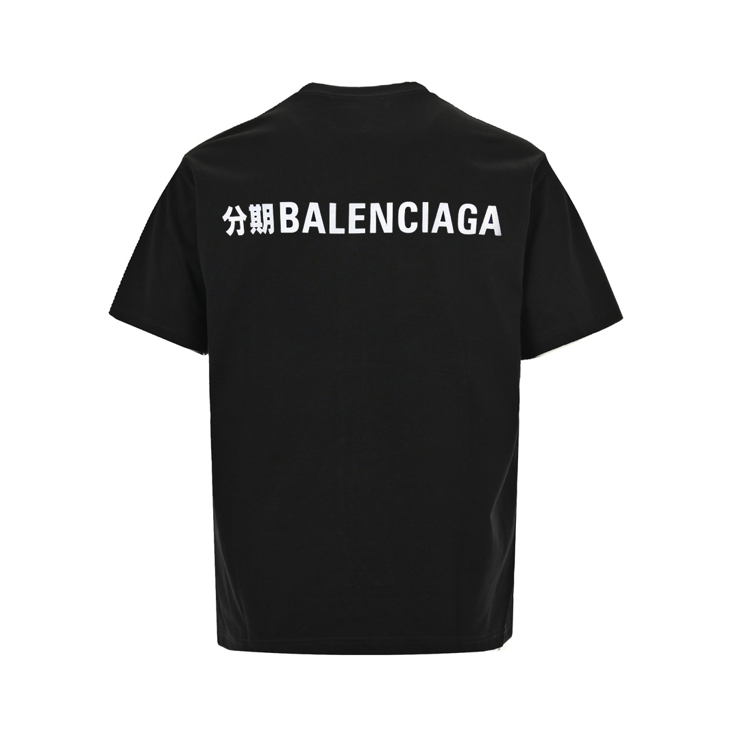 Balenciaga/巴黎世家 24ss 花呗分期联名款短袖 黑色 白色