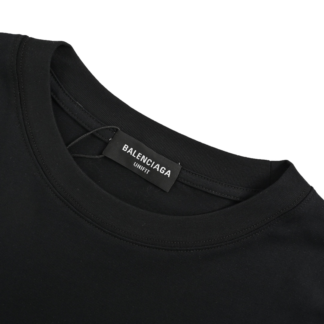 Balenciaga/巴黎世家 24ss 花呗分期联名款短袖 黑色 白色