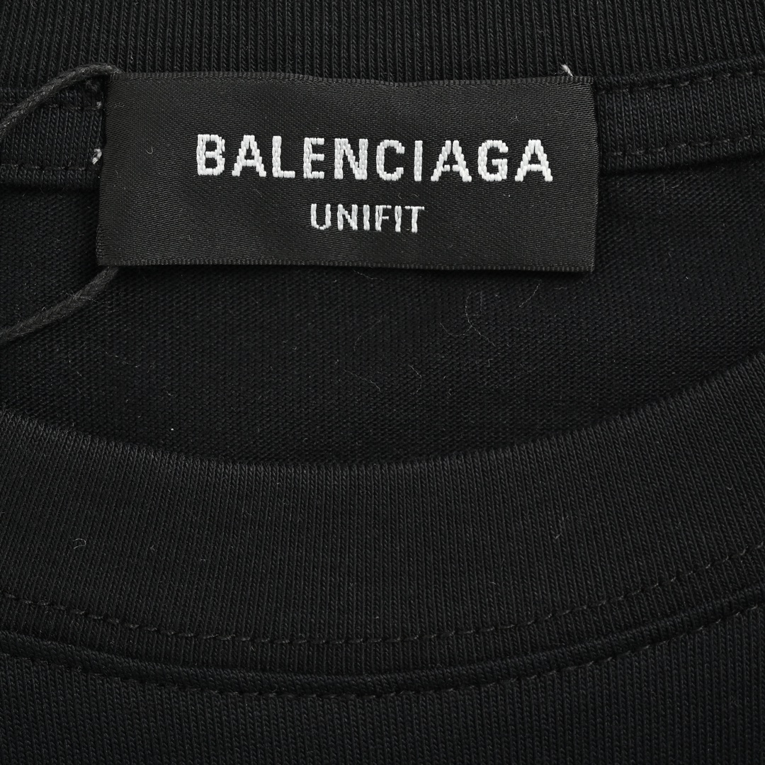 Balenciaga/巴黎世家 24ss 花呗分期联名款短袖 黑色 白色