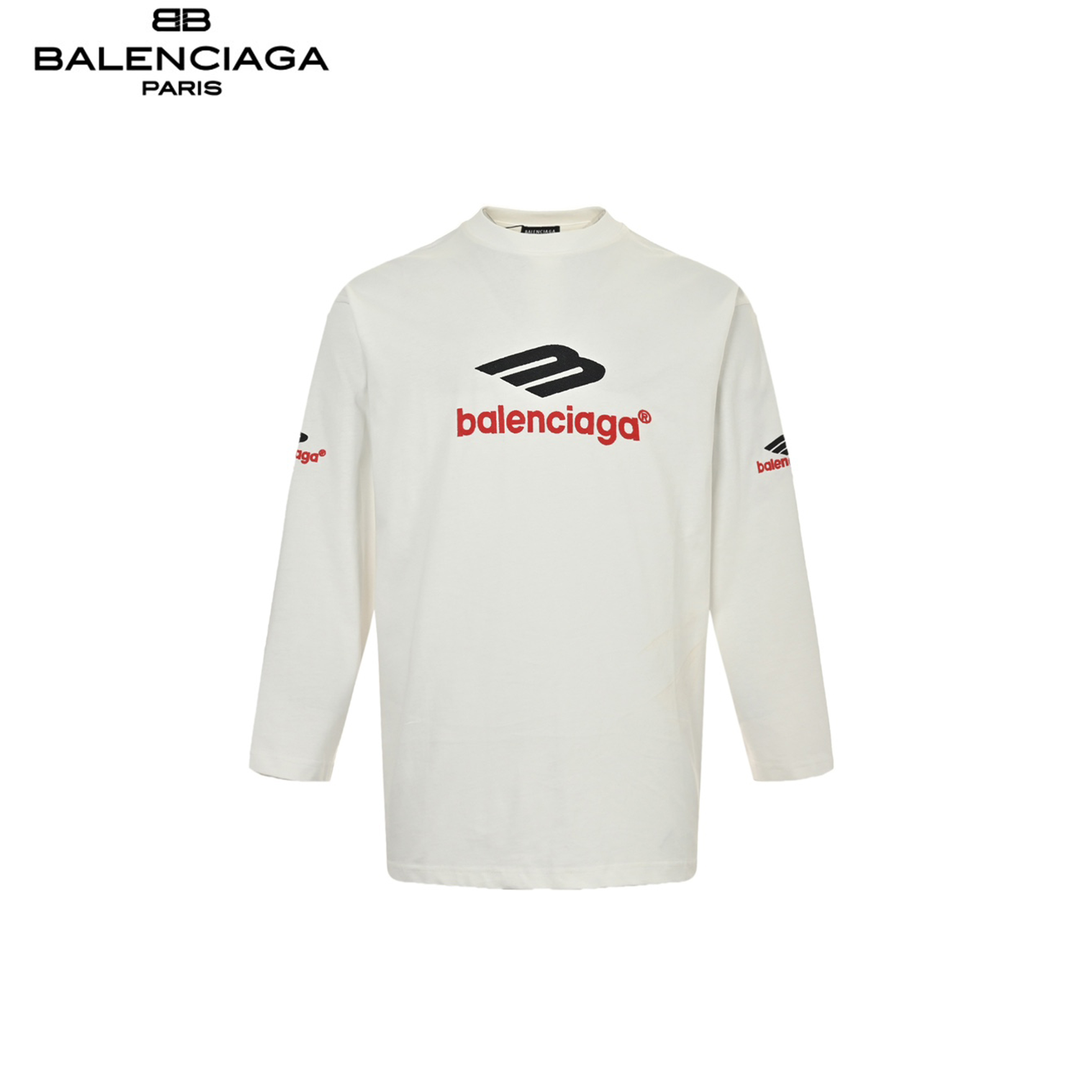 Balenciaga/巴黎世家 24SS前后绣花3M长袖