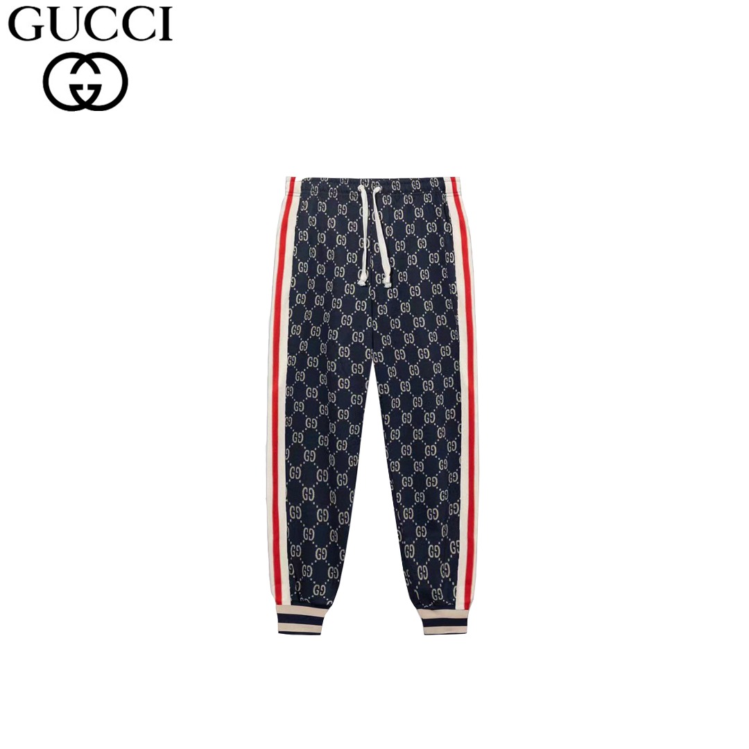 Gucci/古驰 经典满印提花logo套装长裤