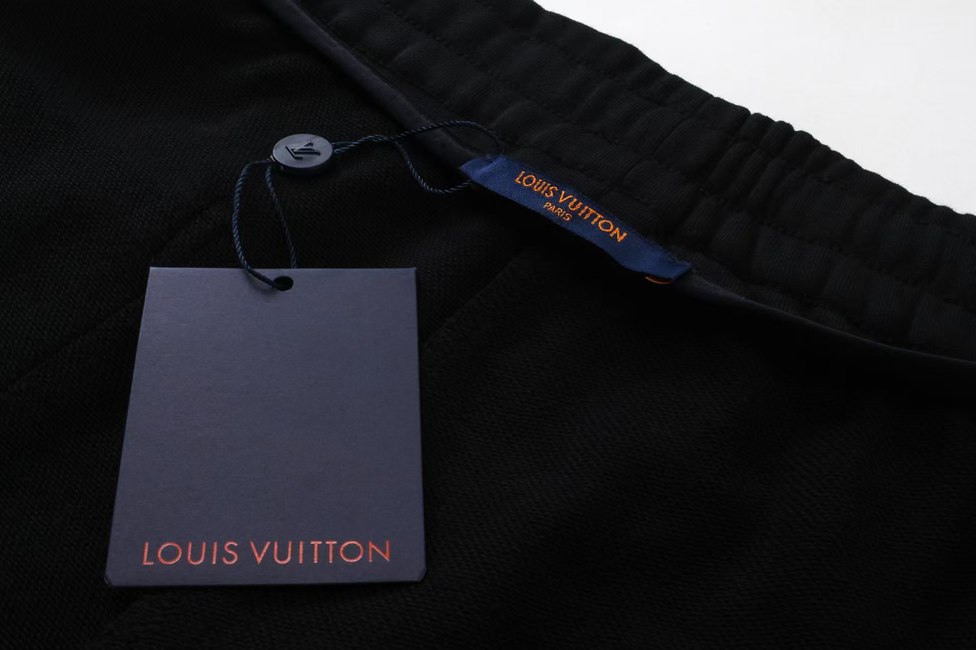 LouisVuitton/路易威登刺绣徽标拼接三花老花长裤