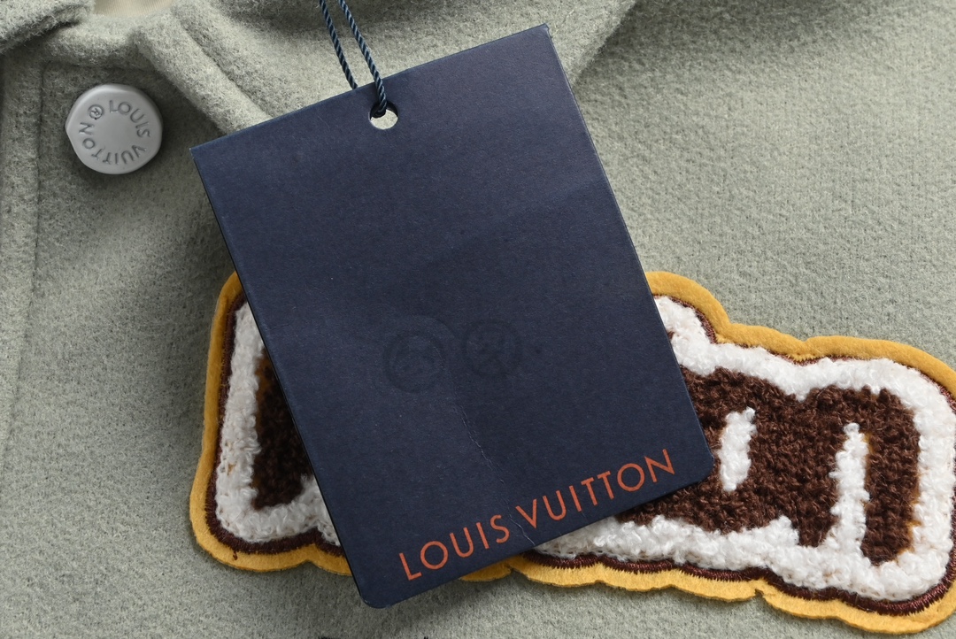 LOUIS VUITTON 路易威登 恶魔之眼毛巾绣加几何平绣棒球服外套夹克