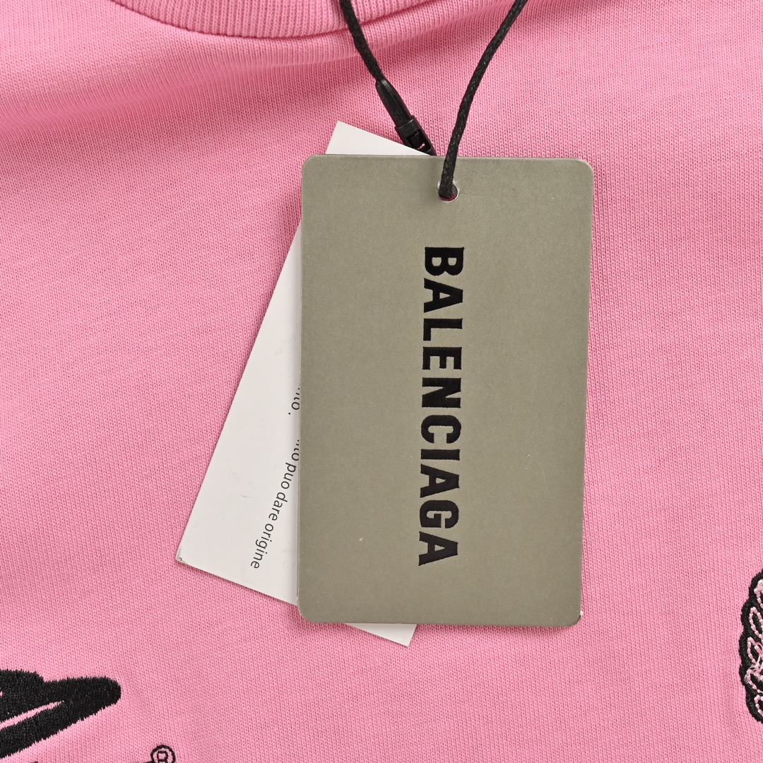 Balenciaga/巴黎世家 24ss 曼联logo印花长袖T恤